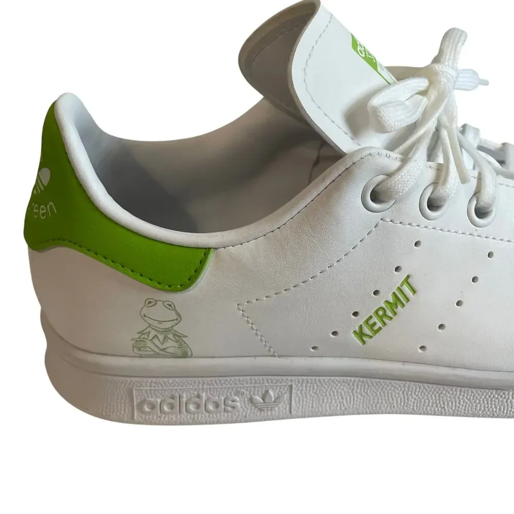 Adidas Muppets Boys Kermit the Frog Athletic Shoes Sneakers Unisex Youth Sz 4.5